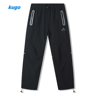 Dětské softshellové kalhoty letní Kugo HK8589 černé, vel. 134-164